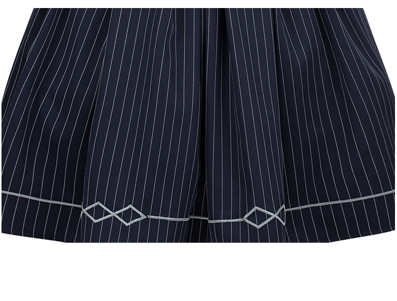 【予約販売】櫻島学院 制服風ストライプセットアップ