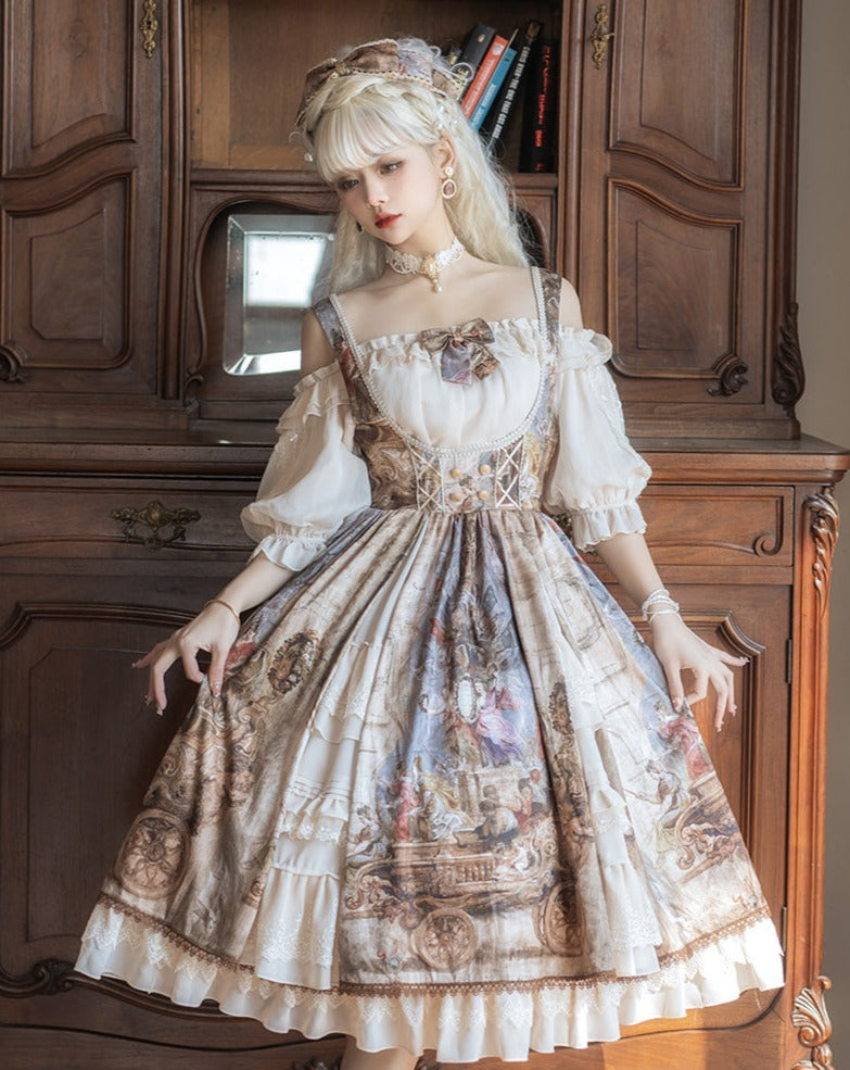 【予約販売】ルーベンス絵画のクラシカルジャンパースカート