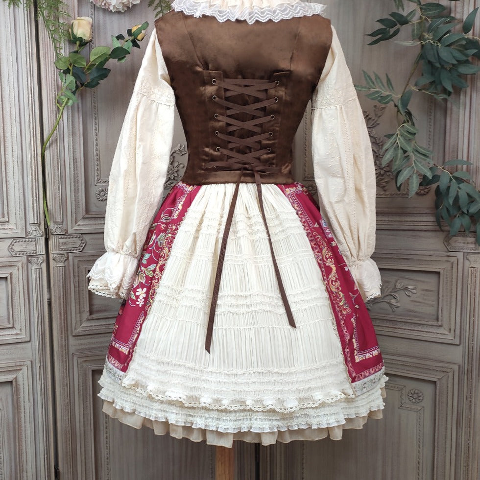 [Pre-order] Bavarian Girl Country-style Skirt [Short Type]