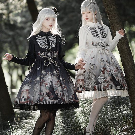 [Pre-order] Dark Fairy Tales Gothic Lolita Jumper Skirt