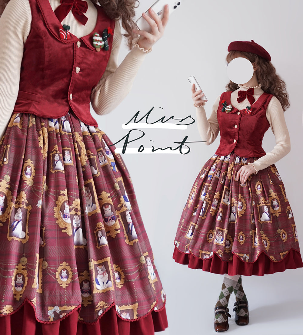 【予約販売】ベルベットの秋色クラシカルベスト