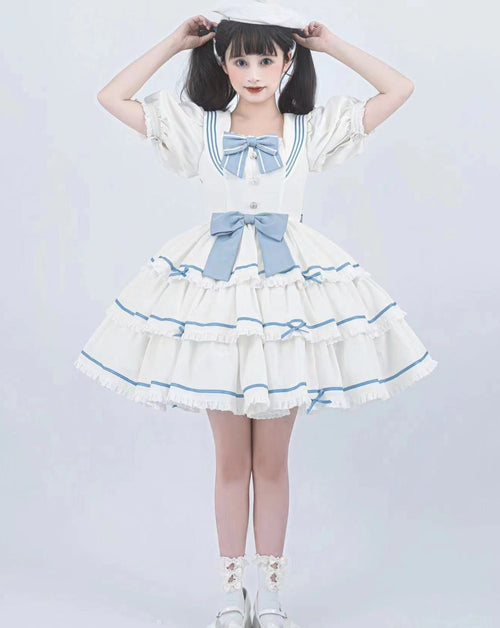 In the Sea Breeze Marine Style Dress