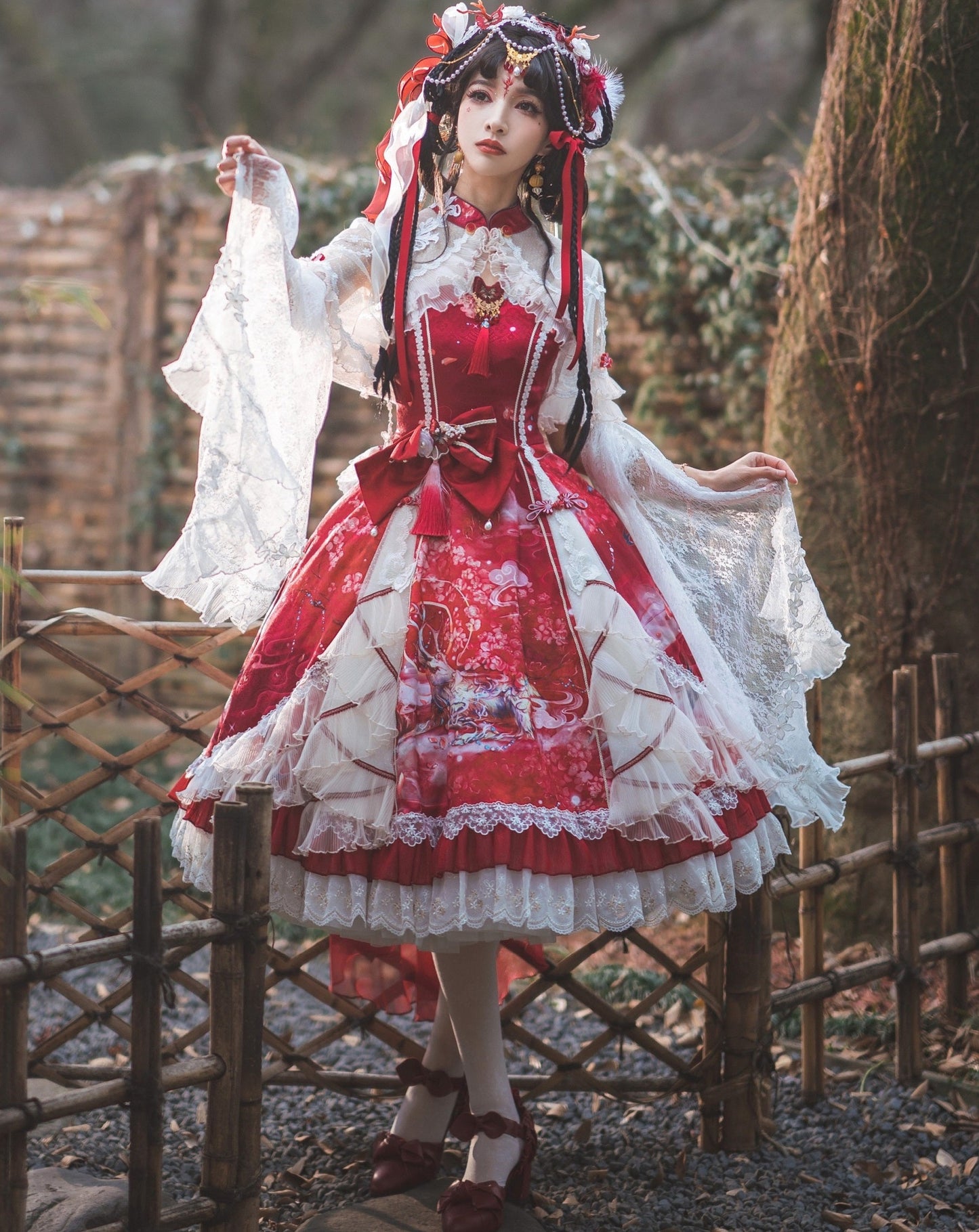 Nine colors deer Hana loli princess dress full set