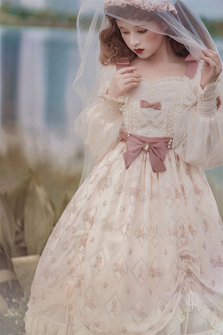 [Pre-order] Rose Letter Elegant Classical Dress