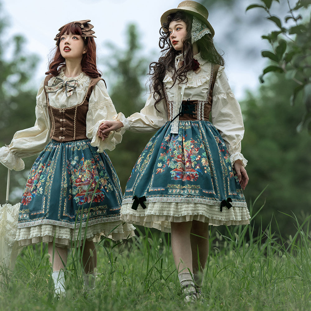 [Pre-order] Bavarian Girl Country-style Skirt [Short Type]