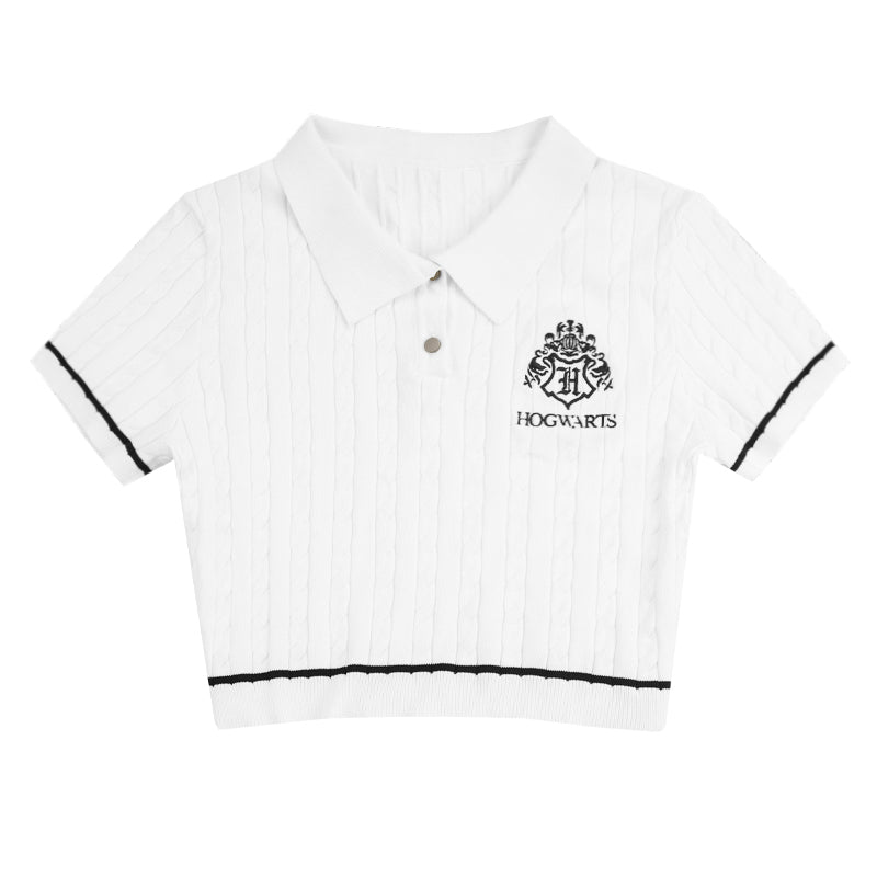 [Pre-order] Hogwarts School of Witchcraft and Wizardry Short sleeve polo knit