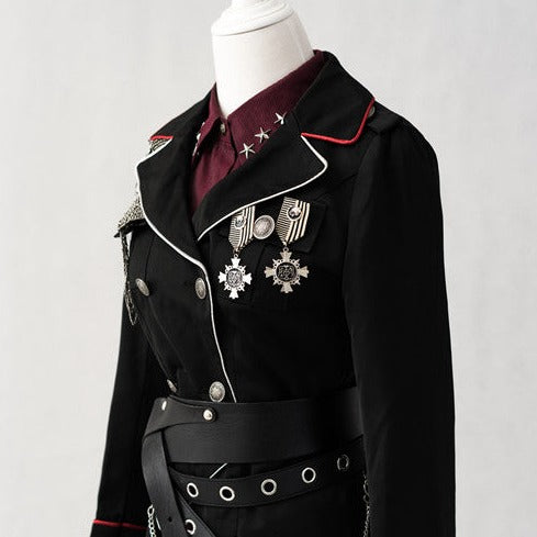 Oath in Black Military Lolita Jacket