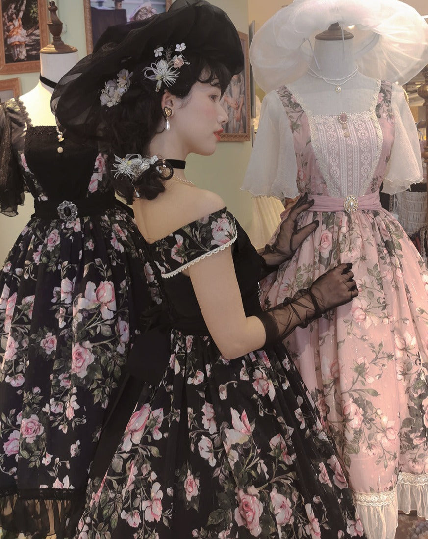 【予約販売】Rose Garden 2WAYデザインネック クラロリ ジャンパースカート