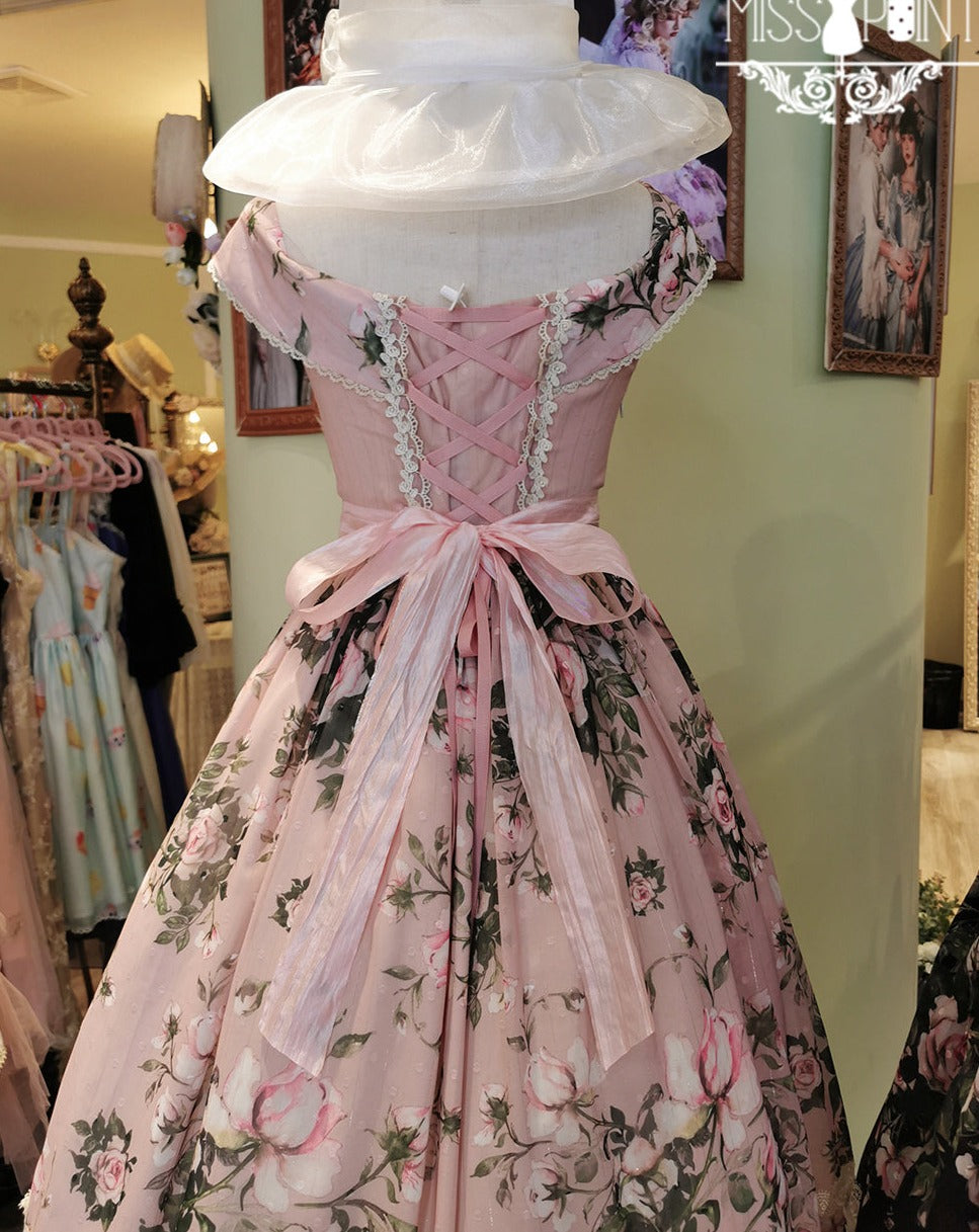 【予約販売】Rose Garden 2WAYデザインネック クラロリ ジャンパースカート