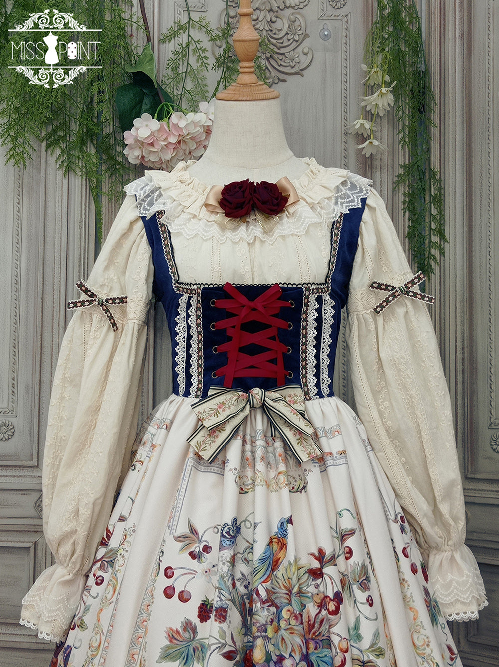 【予約販売】バイエルンの少女 カントリー風ジャンパースカート［ショートタイプ］