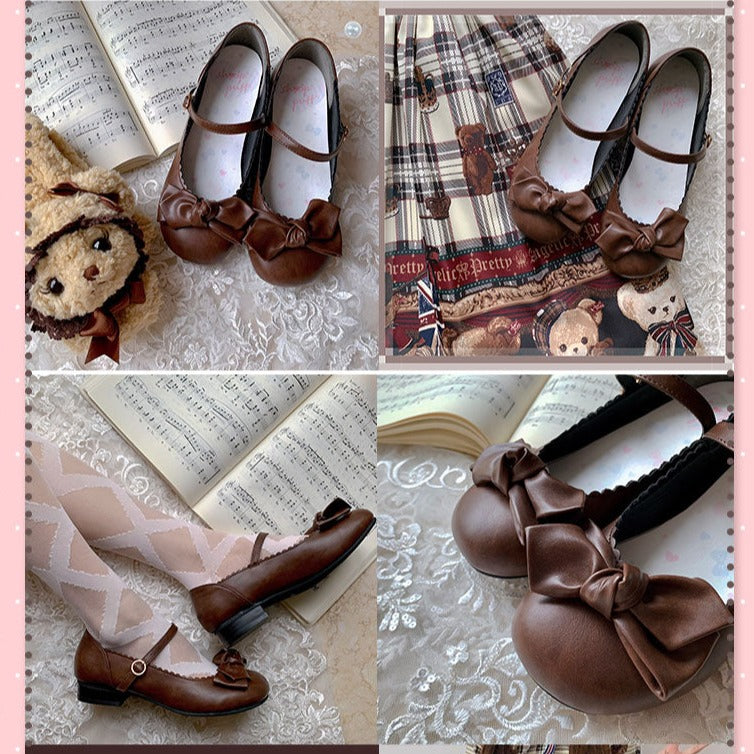 Lolita shoes 8 colors strap shoes with ribbon 2.5 cm heel
