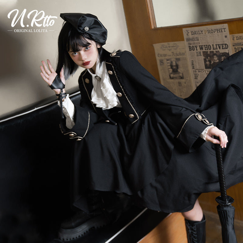 【予約販売】Tomorrow's Pledge 制服風ストラップスカートセットアップ