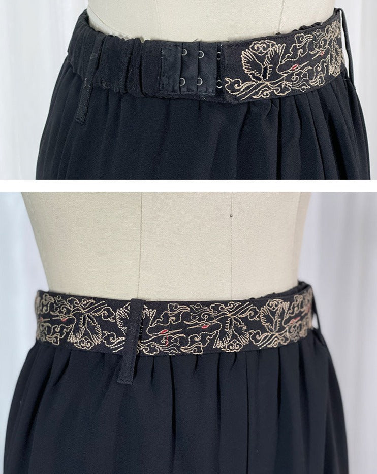皇子系 鶴刺繍の華ロリフルセット