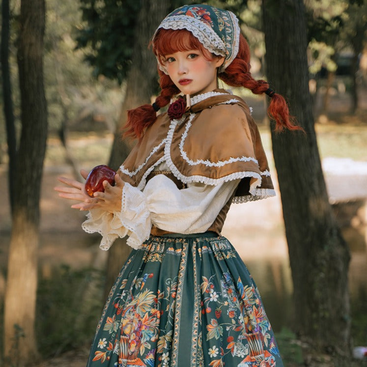 [Pre-order] Bavarian Girl Country Style Hooded Cloak