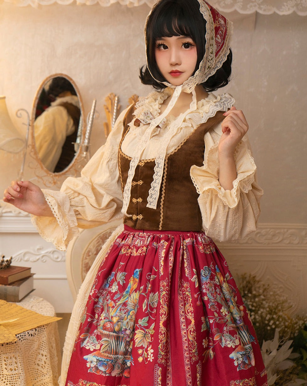 [Pre-order] Bavarian Girl Country-style Skirt [Short Type]