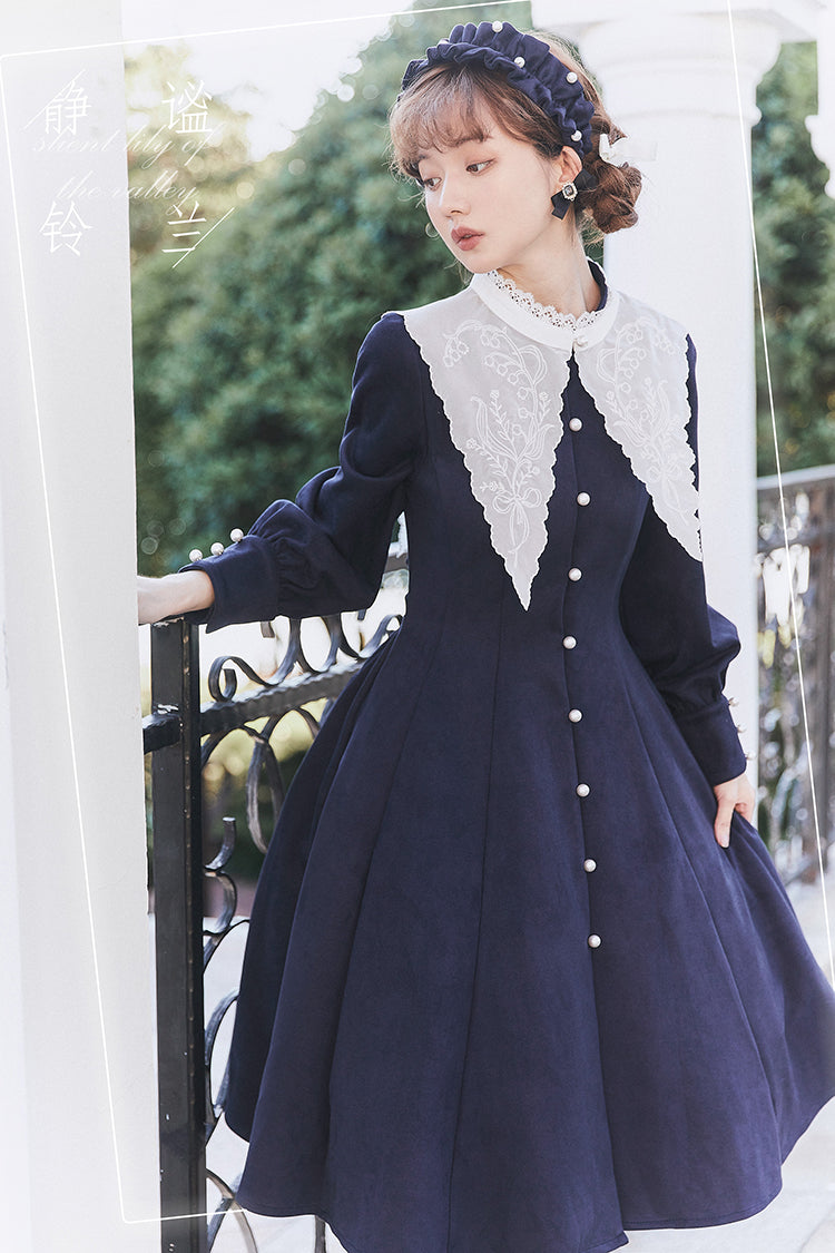 Suzuran's Embroidery Collar Classical Dress