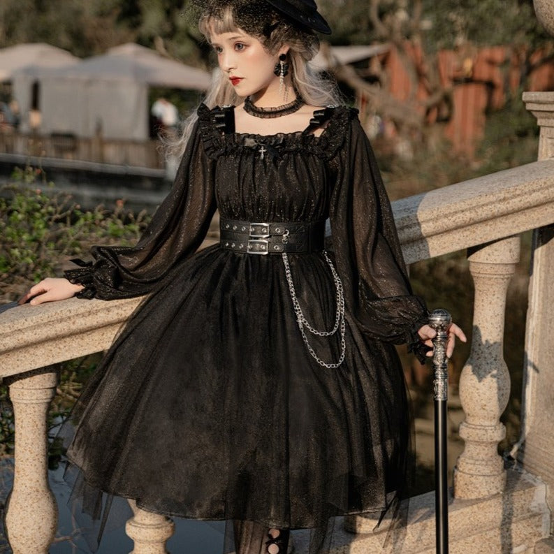 Tulle Layered Elegant Gothic Lolita Dress