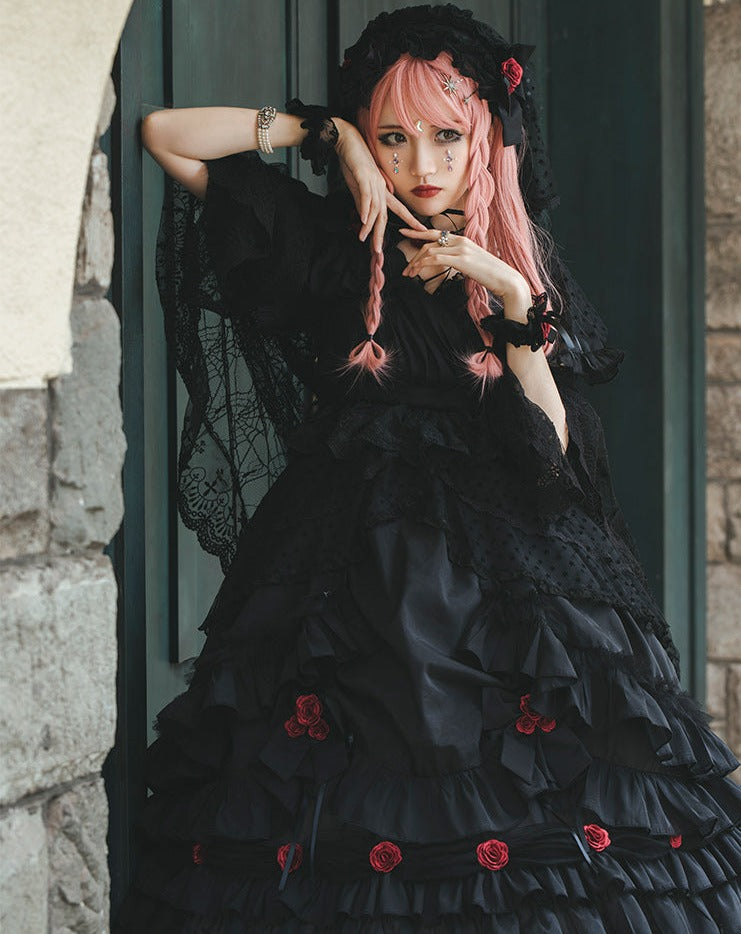 Swan Lake Swan and Black Swan Princess Dress Full Set – ロリータファッション通販RonRon