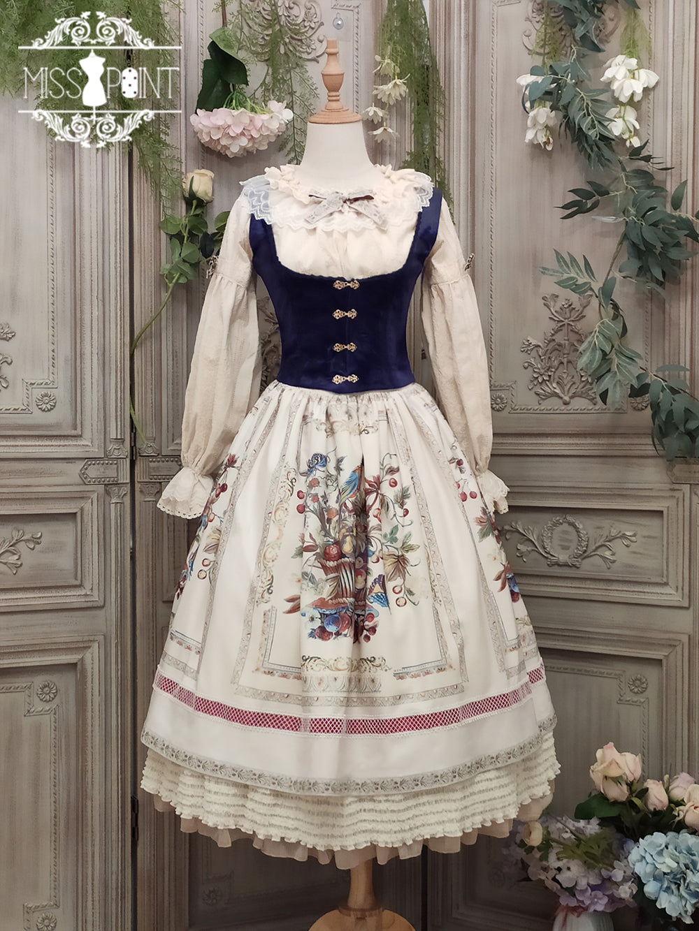 【予約販売】バイエルンの少女 カントリー風スカート［ロングタイプ］