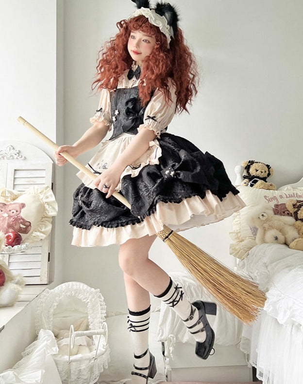 魔女メイド ゴスロリジャンパースカート
