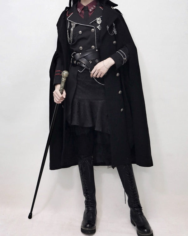 Oath in Black Military Lolita Jacket