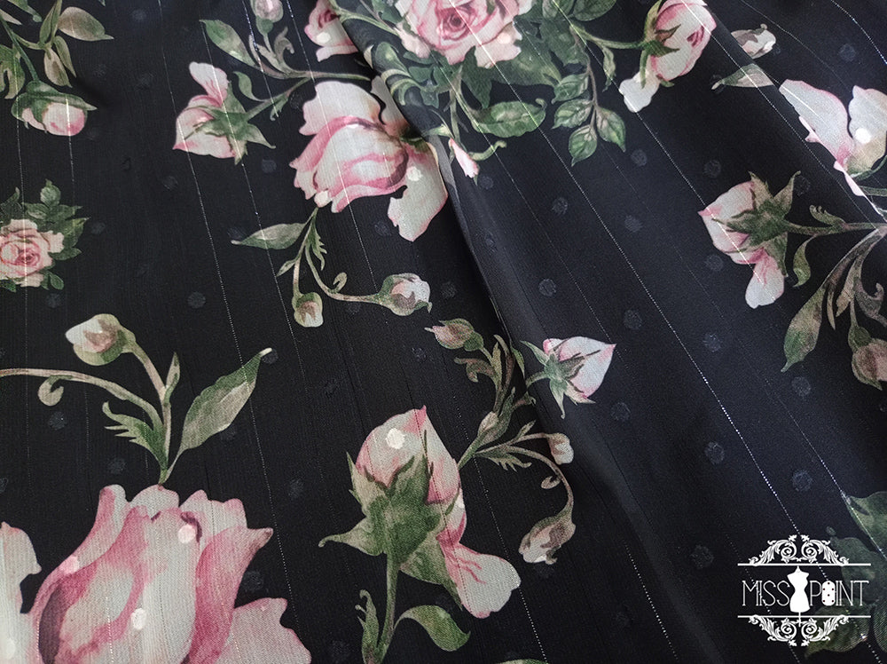 【予約販売】Rose Garden フライングスリーブ クラロリ ワンピース