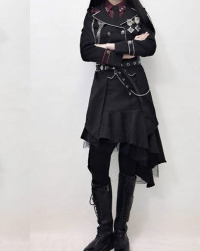 Oath in Black Military Lolita Jacket