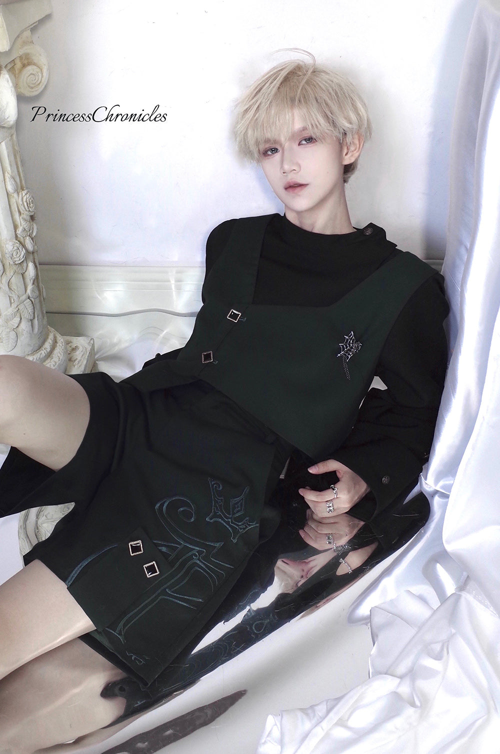 Prince Lolita English Style Dark Green Vest