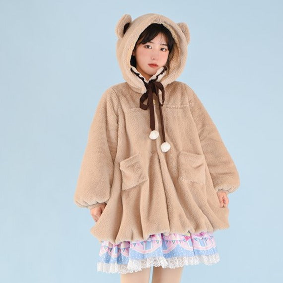 little bear milk tea color coat