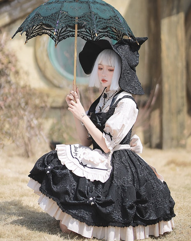 魔女メイド ゴスロリジャンパースカート – ロリータファッション通販RonRon