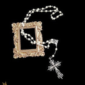 pearl cross necklace