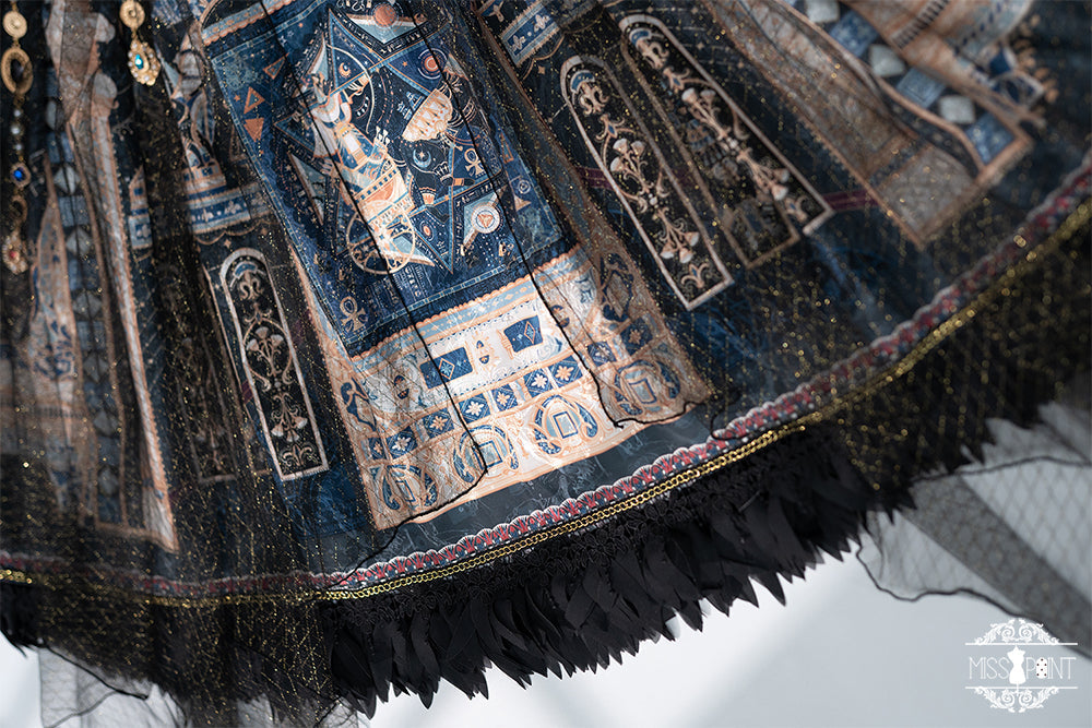 Twilight Egyptian Lolita Ruffled Jumper Skirt