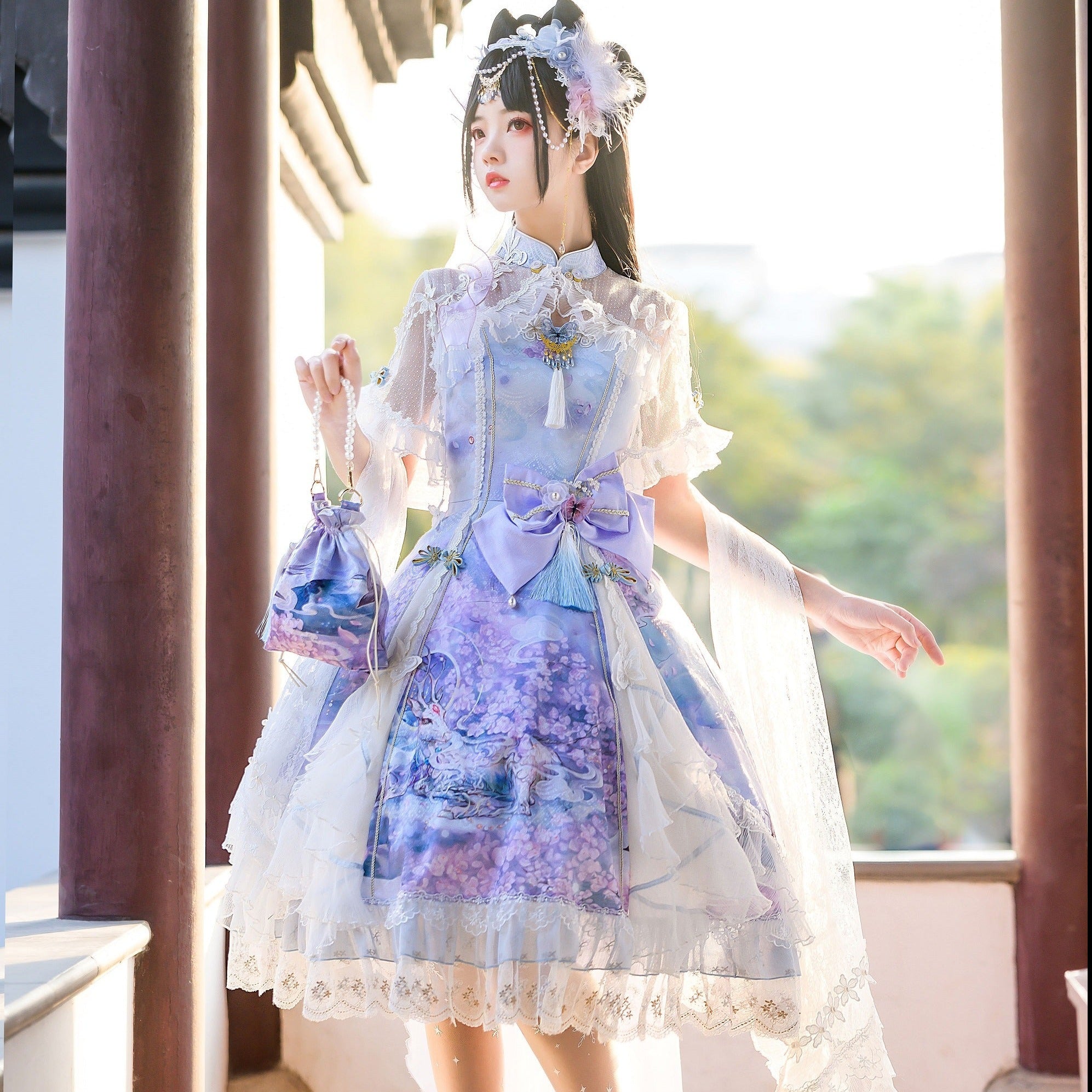 九色鹿 華ロリ プリンセスドレスフルセット