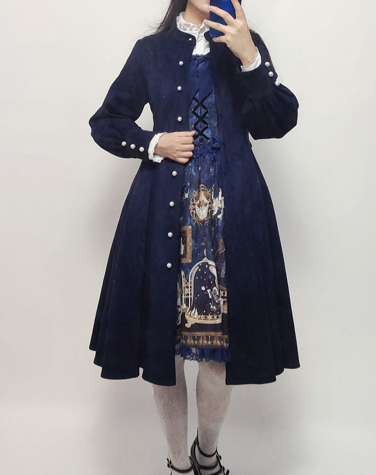 鈴蘭の刺繍襟 クラシカルワンピース