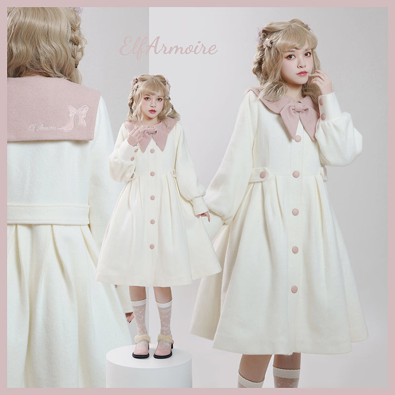 sailor collar girly coat