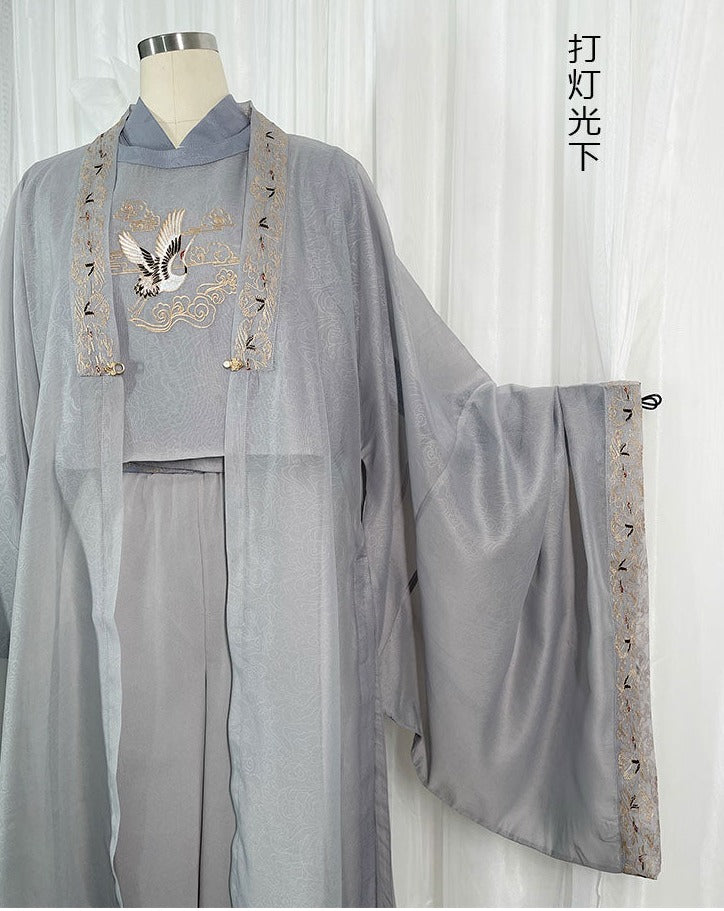 皇子系 鶴刺繍の華ロリ羽織
