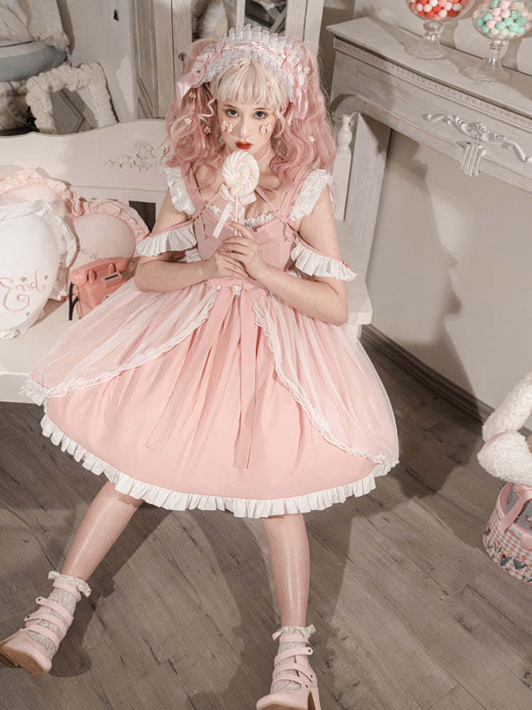 Fluffy Frill Fairy Lolita Jumper Skirt 