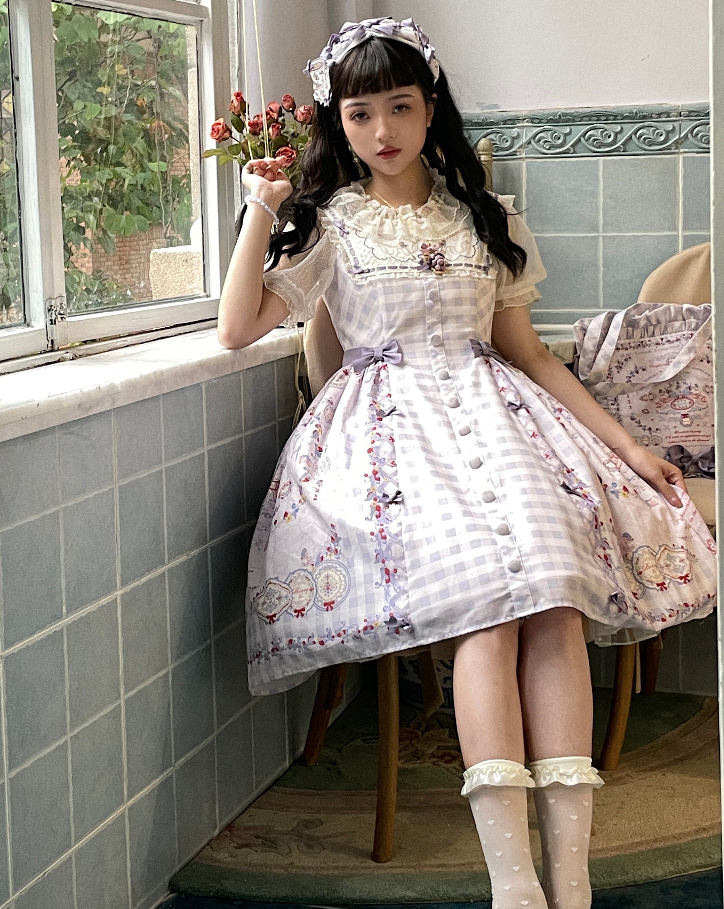 Porcelain Teaparty パステルカラージャンパースカート
