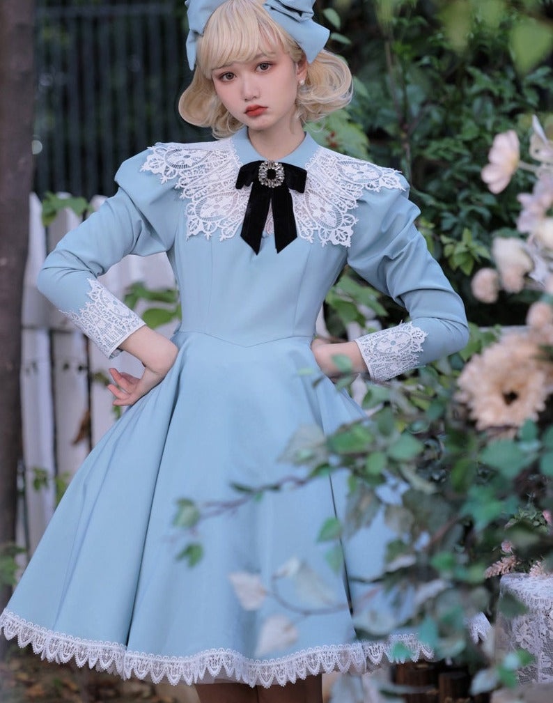 Princess, All the Best Retro Long Sleeve Dress Short Type –  ロリータファッション通販RonRon