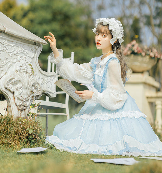Pure Color Fairy Princess Lolita Dress