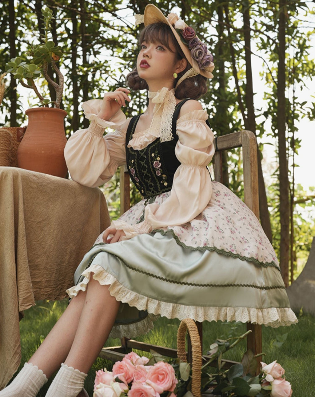 Heidi's Dream カントリー風 ジャンパースカート