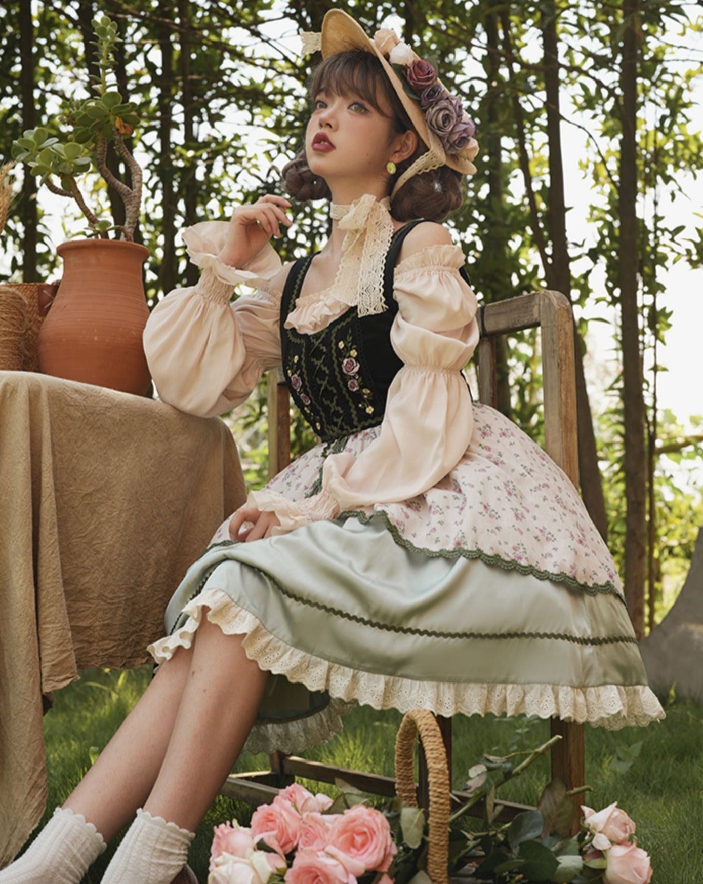 Heidi's Dream カントリー風 ジャンパースカート