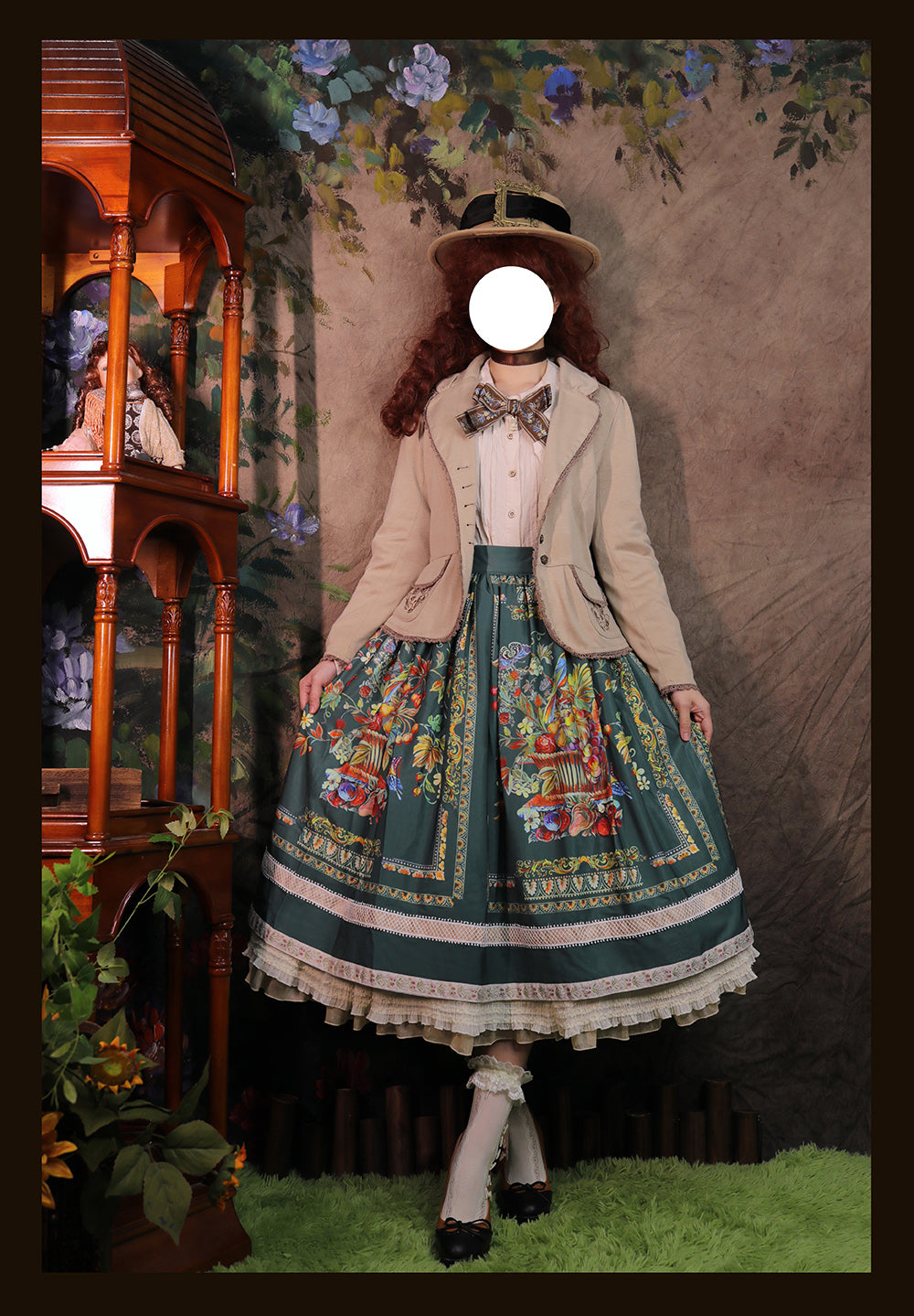 【予約販売】バイエルンの少女 カントリー風スカート［ロングタイプ］