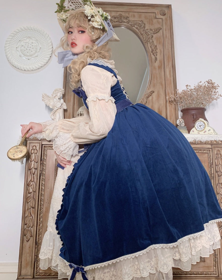 Portrait of a Lady Elegant Velvet Jumper Skirt