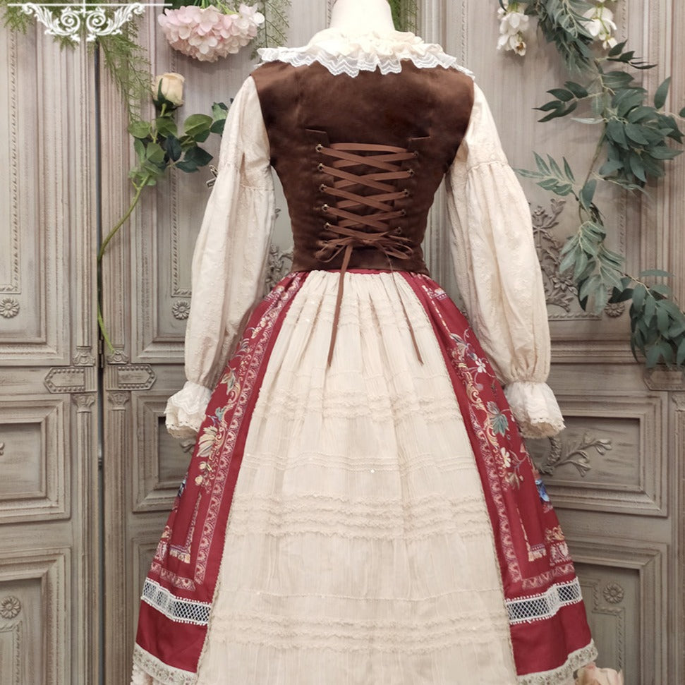 【予約販売】バイエルンの少女 カントリー風ボーンベスト