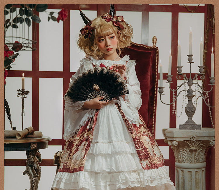 眠れる森の美女 フリルジャンパースカート