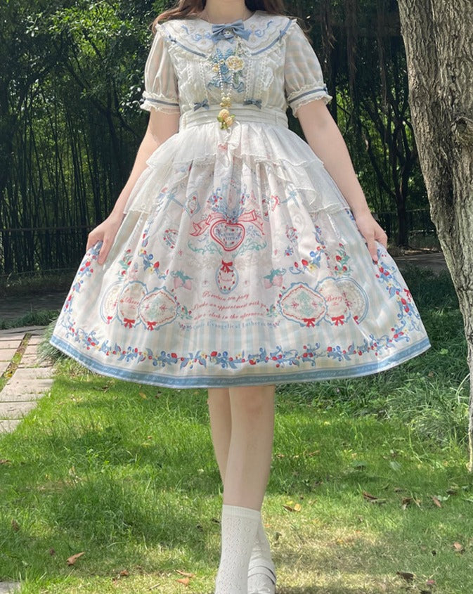 Porcelain Teaparty pastel dress
