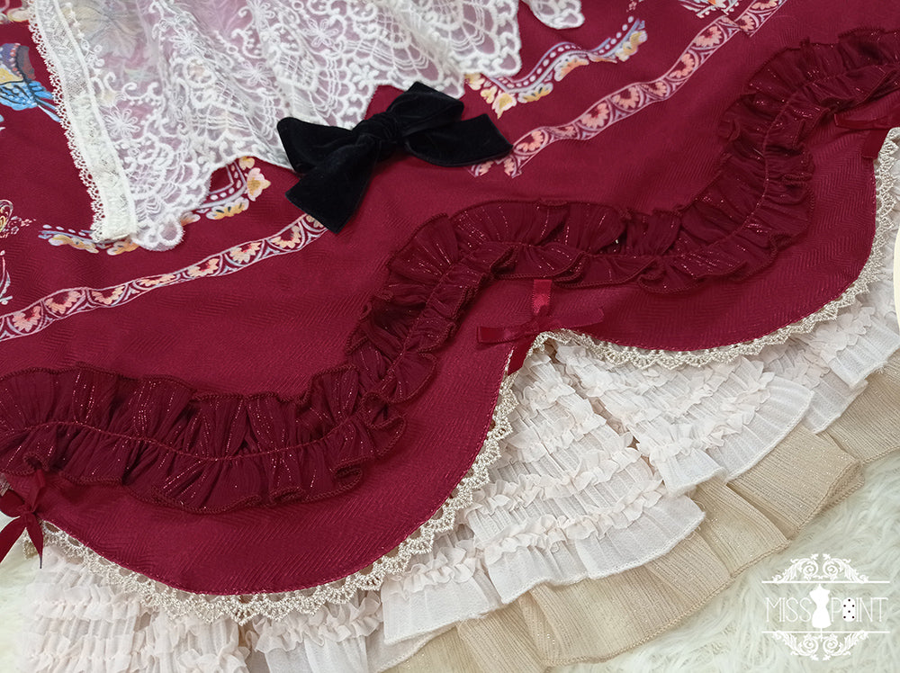 [Pre-order] Bavarian Girl Country-style Jumper Skirt [Long Type]