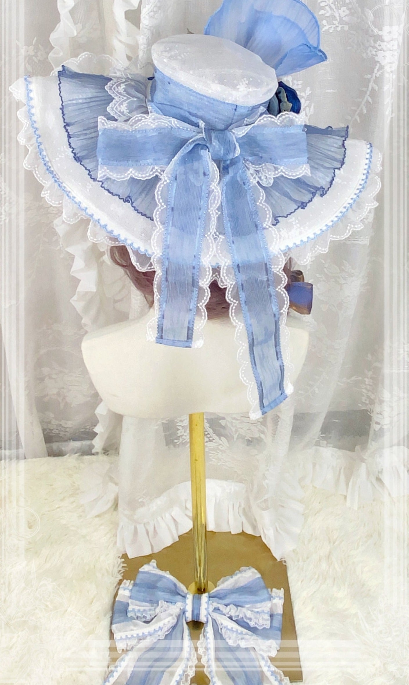 【同時購入のみ】八重咲きのローズプリンセス 帽子・コサージュ