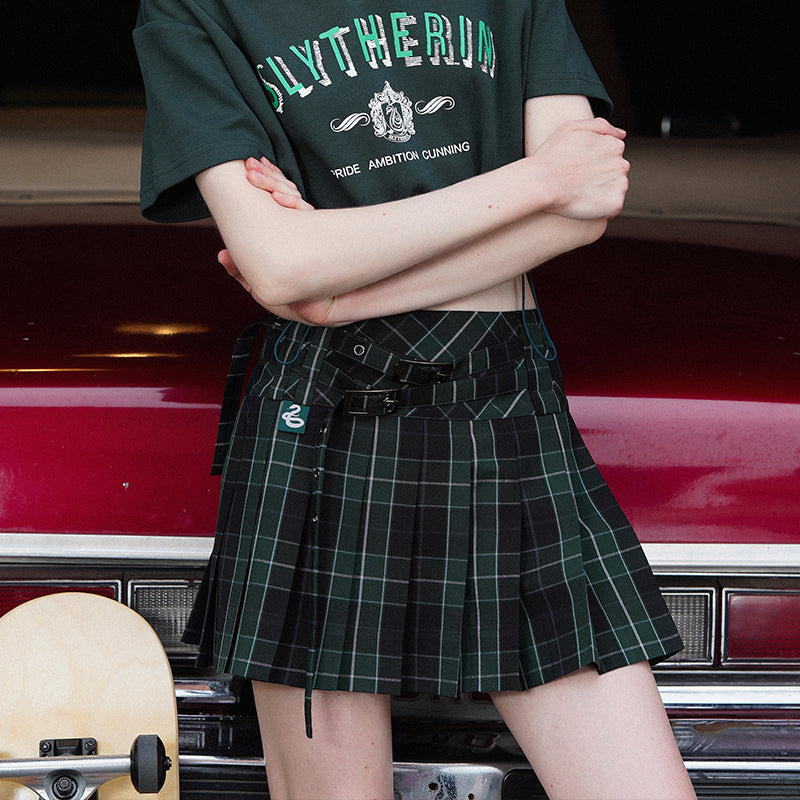 [Pre-order] Hogwarts School of Witchcraft and Wizardry check low-rise miniskirt